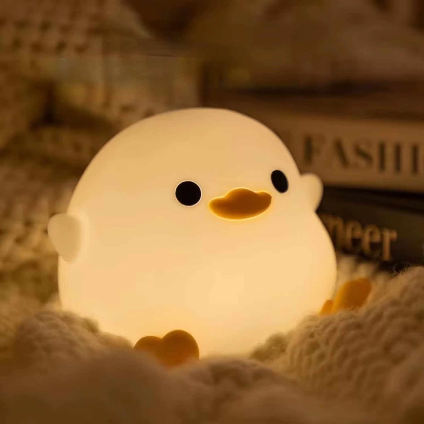 Dodo Duck Night Light Cute Duck Silicone Dimmable Nursery Nightlight Rechargeable Bedside Lamp Baby Bedrooms Living Room Space